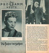 PvH: Die Jahre vergehen, Heidemarie Hatheyer, W. Fuetterer,